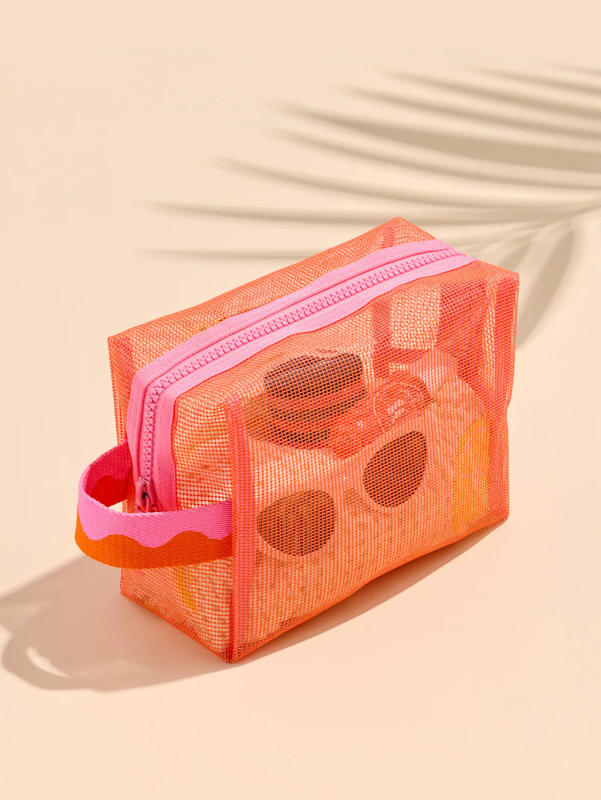 Camden Mesh Zip Pouch Orange