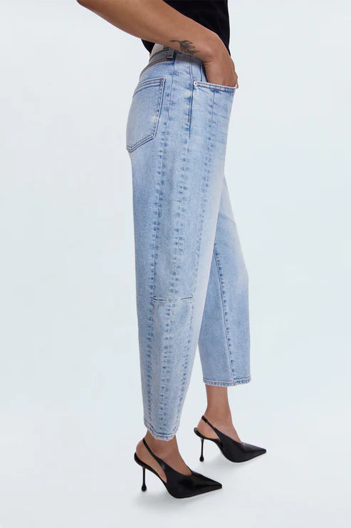 Eli High Rise Barrel Jean Sun-kissed