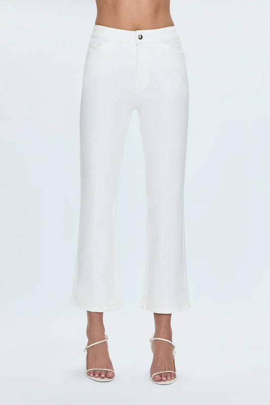 Simone Kick Flare Pant White