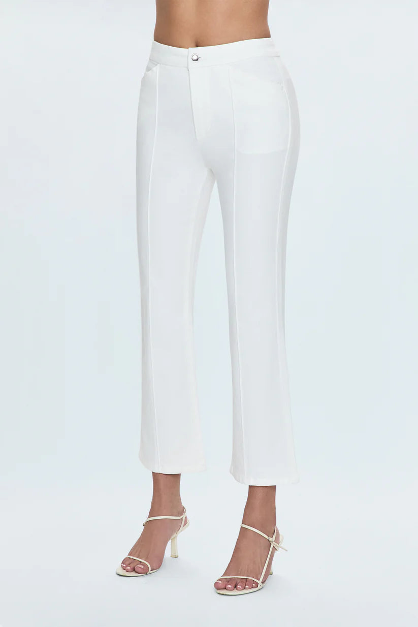 Simone Kick Flare Pant White