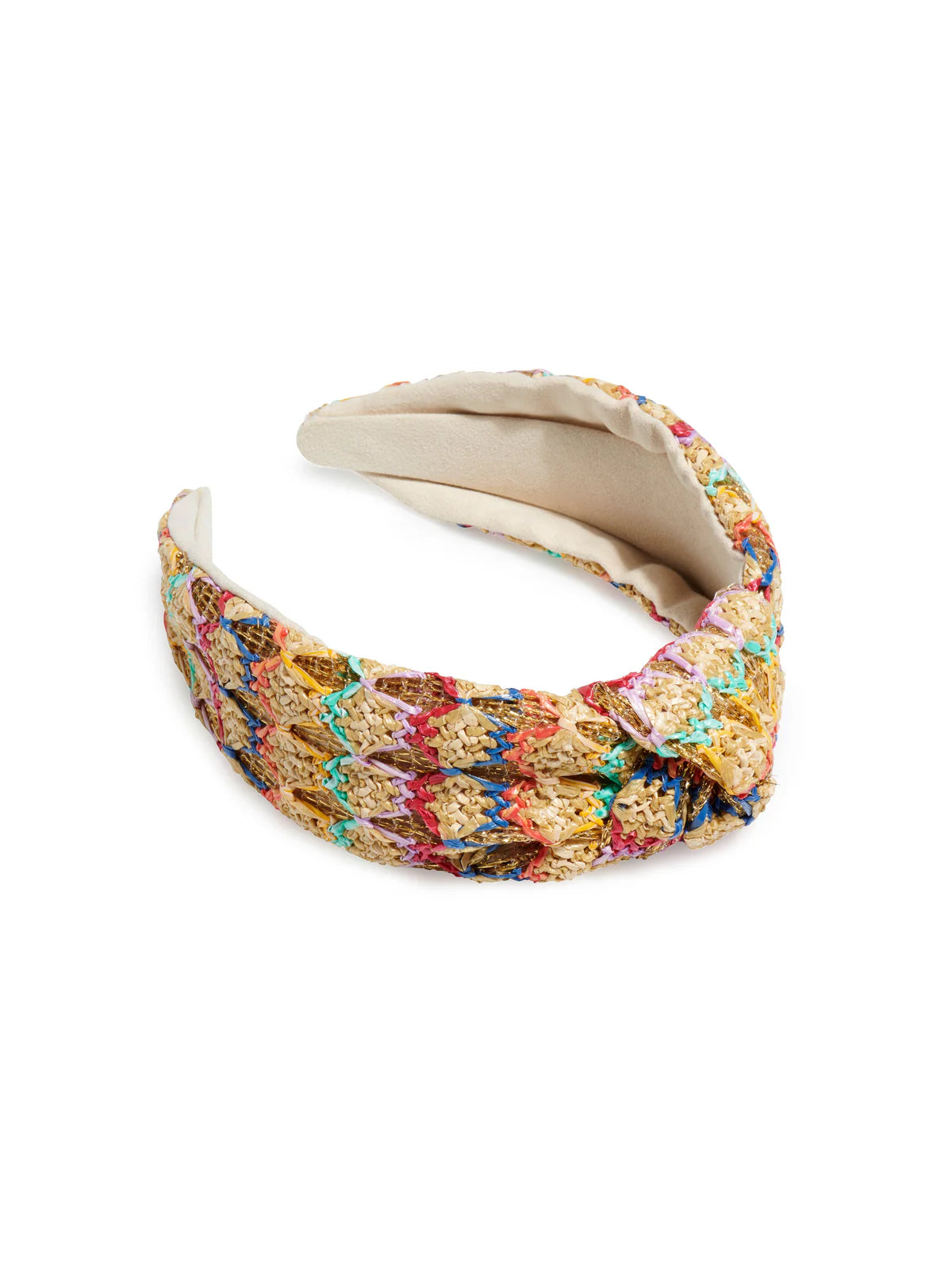 Straw Knotted Headband Multi