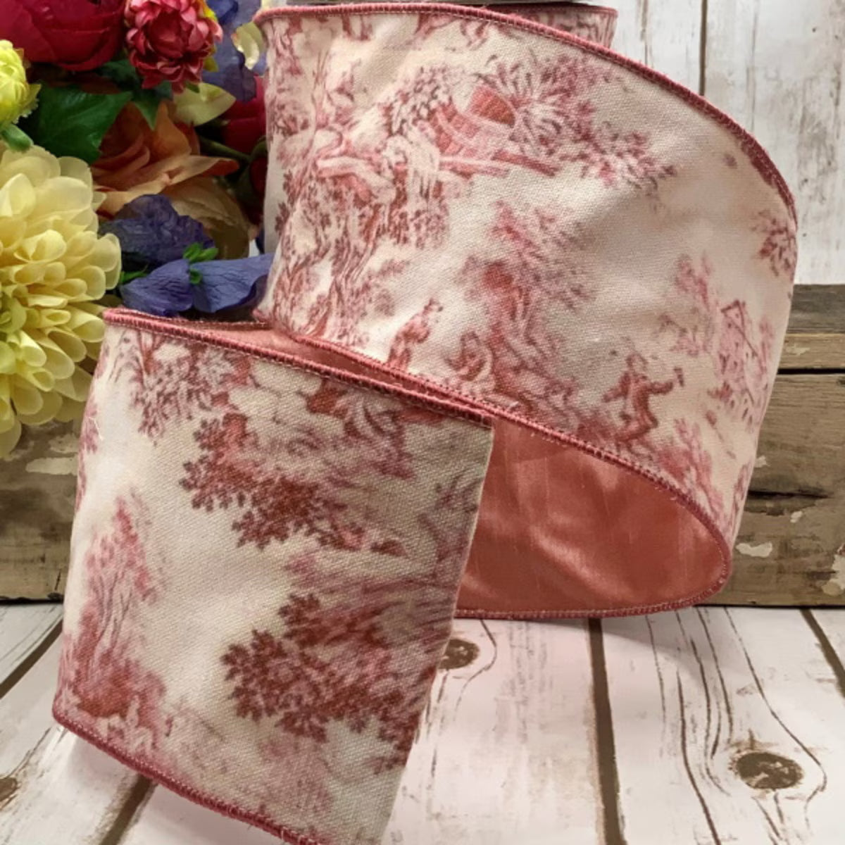 4" Canvas Provence Toile Rouge