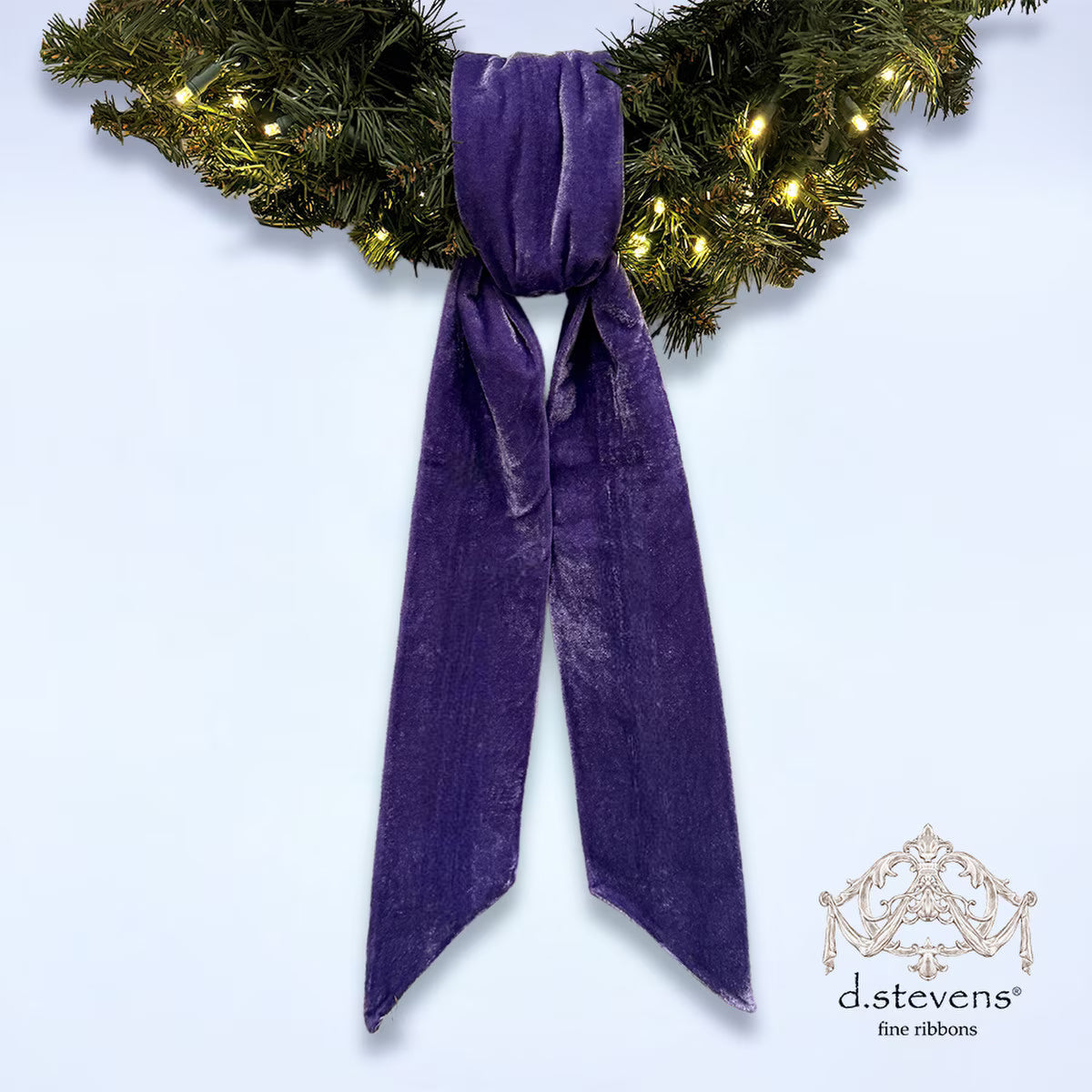4" x 56" Velvet Sash Purple