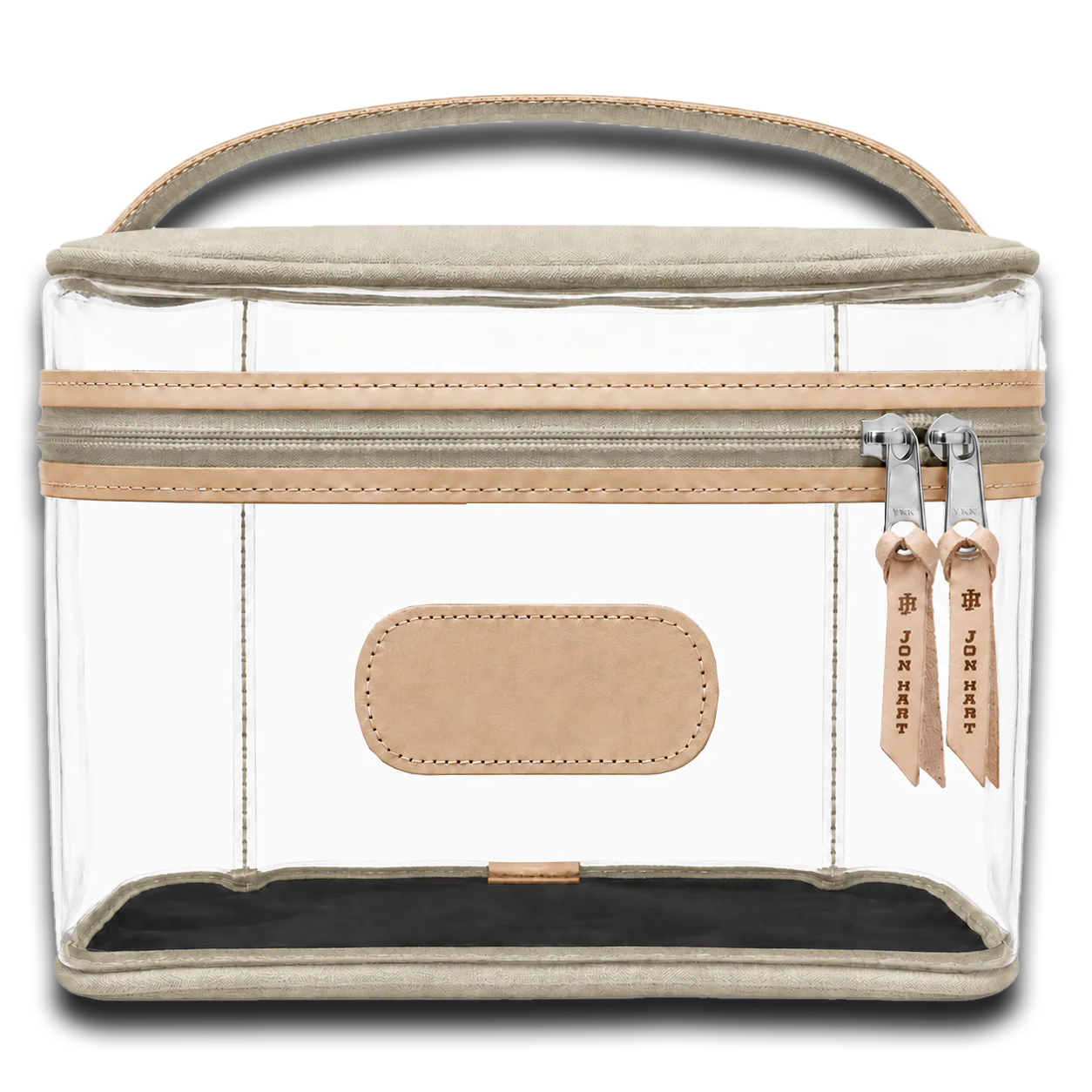 Clear Makeup Case Tan