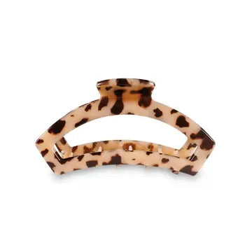 Open Blonde Tortoise Med Hair Clip