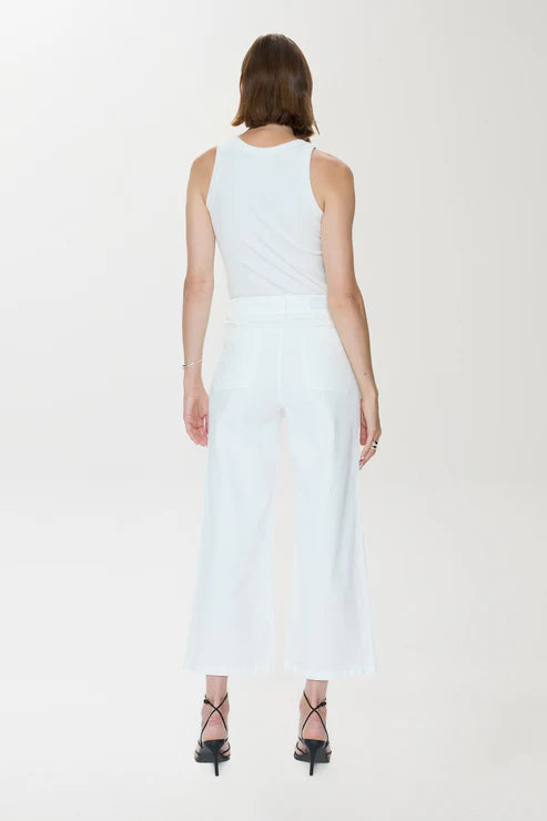 Zooey Patch Pocket Utility Pant Le Blanc