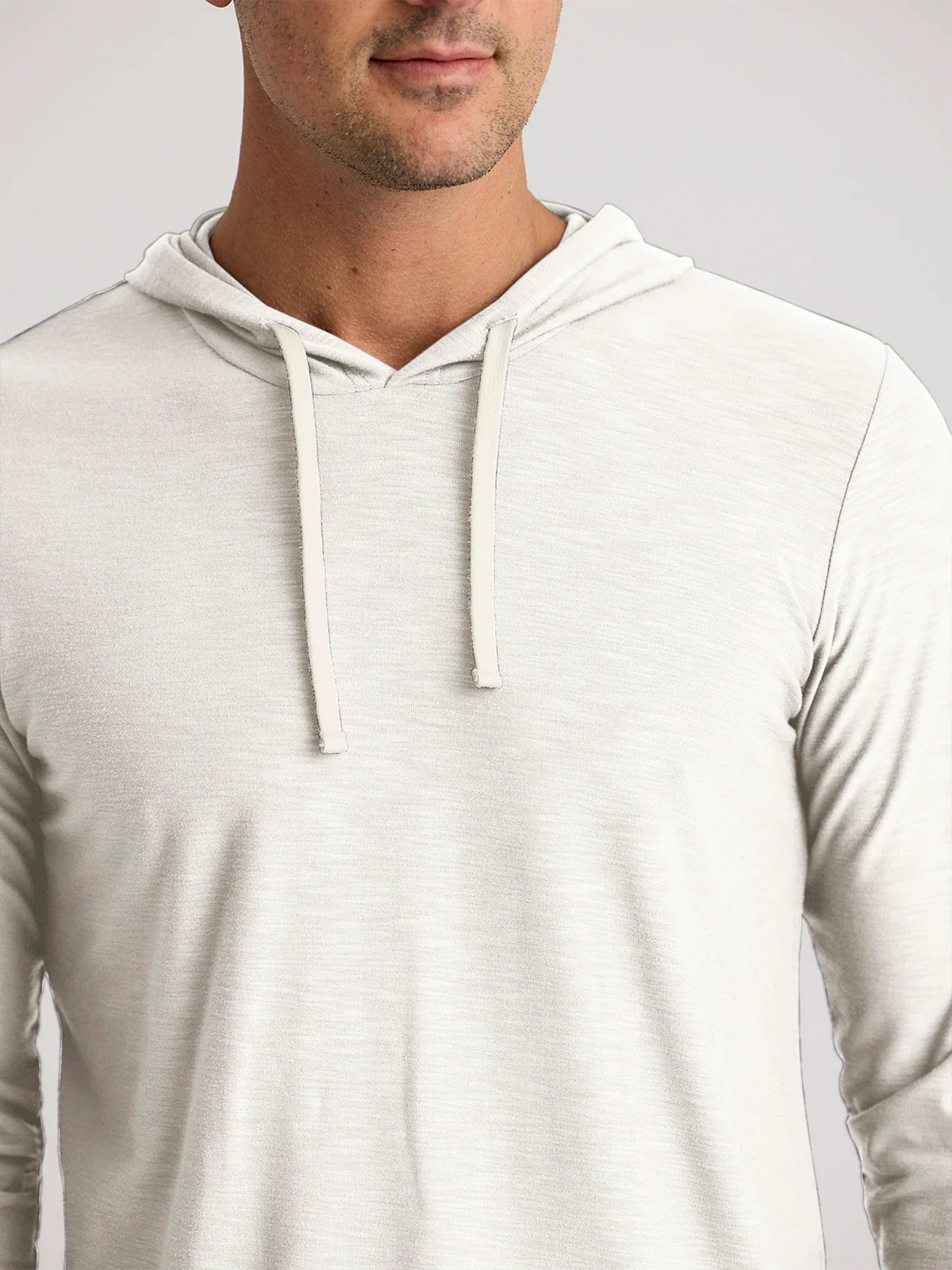 Men's Bamboo Slub Hoodie Sea Salt