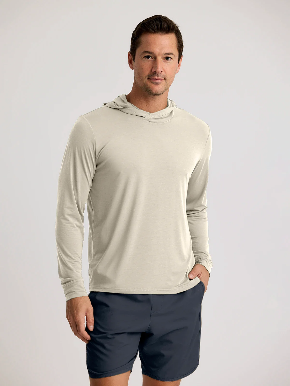 Men's Elevate Lightweight Hoodie Heather Birch