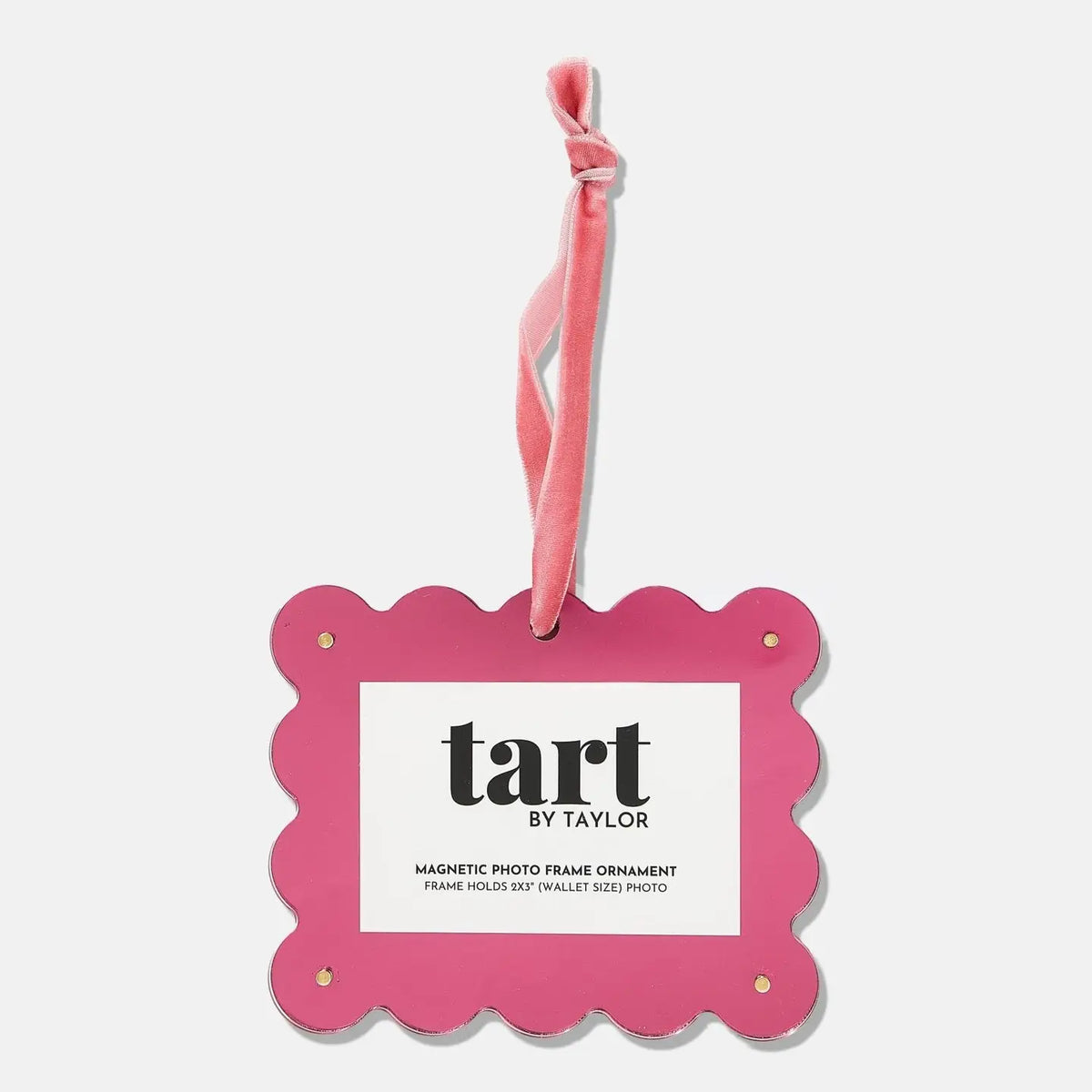 Hot Pink Chrome Frame Ornament