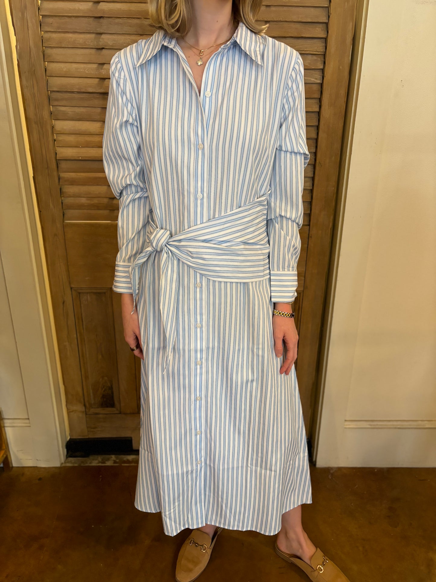 Sasha Shirt Dress Blue Stripe