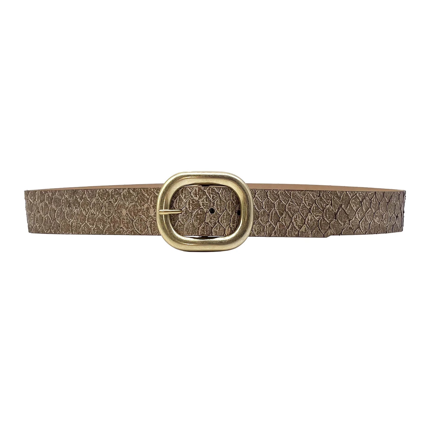 Light Croc Gold Belt