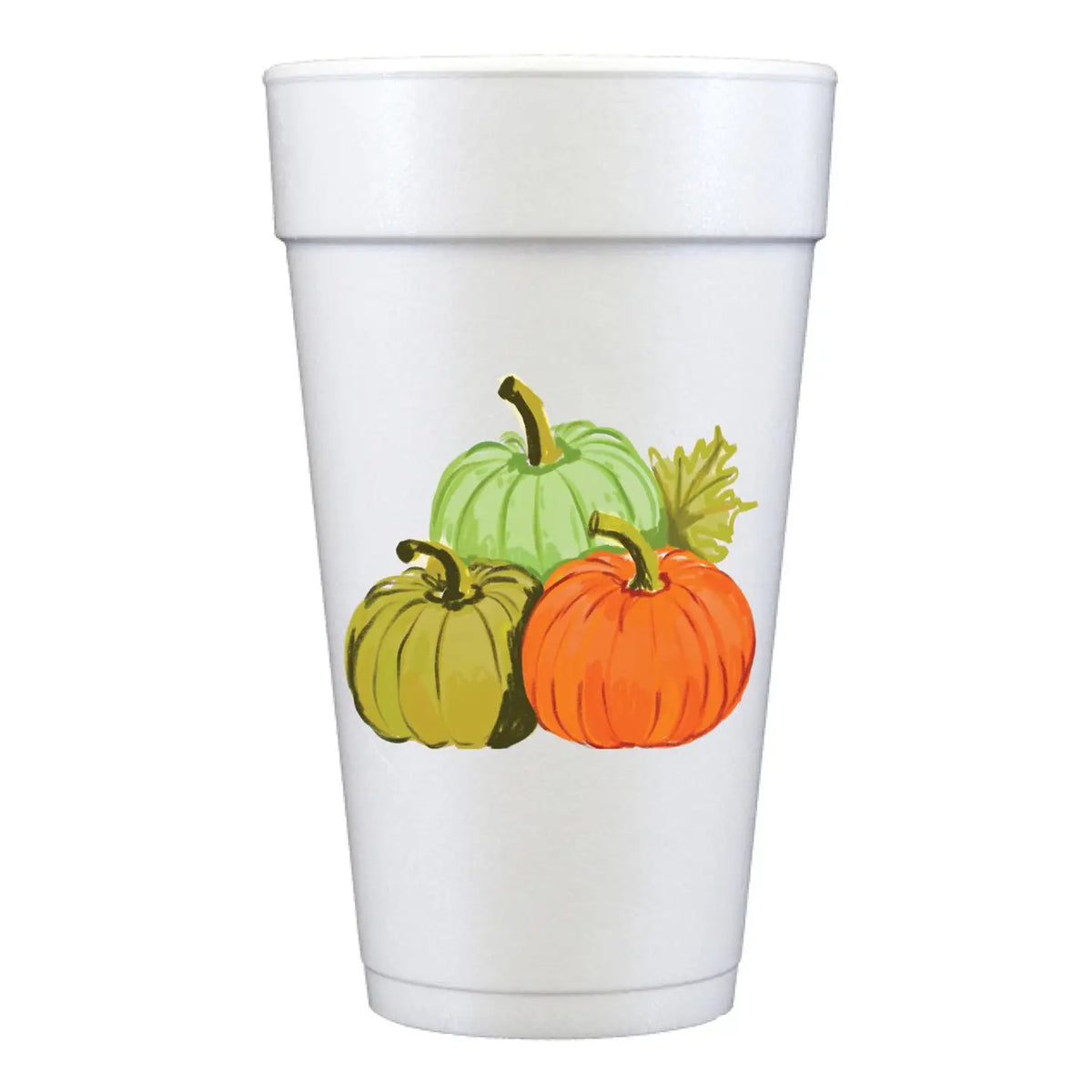 Pumpkins Full Color Foam Cups