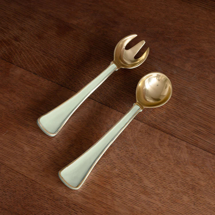 Encanto Soho Salad Servers Pistachio