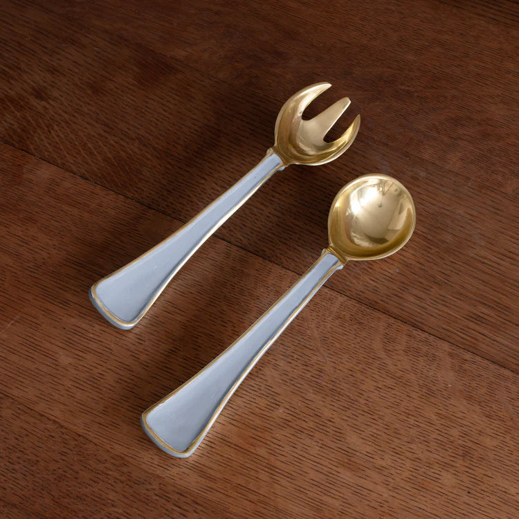Encanto Soho Salad Servers Periwinkle