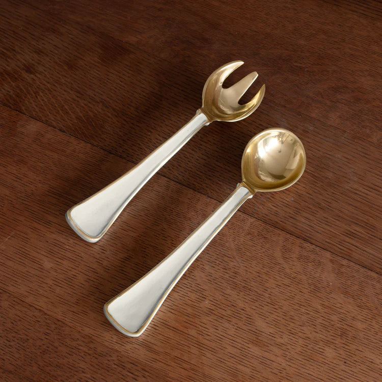 Encanto Soho Salad Servers Cream