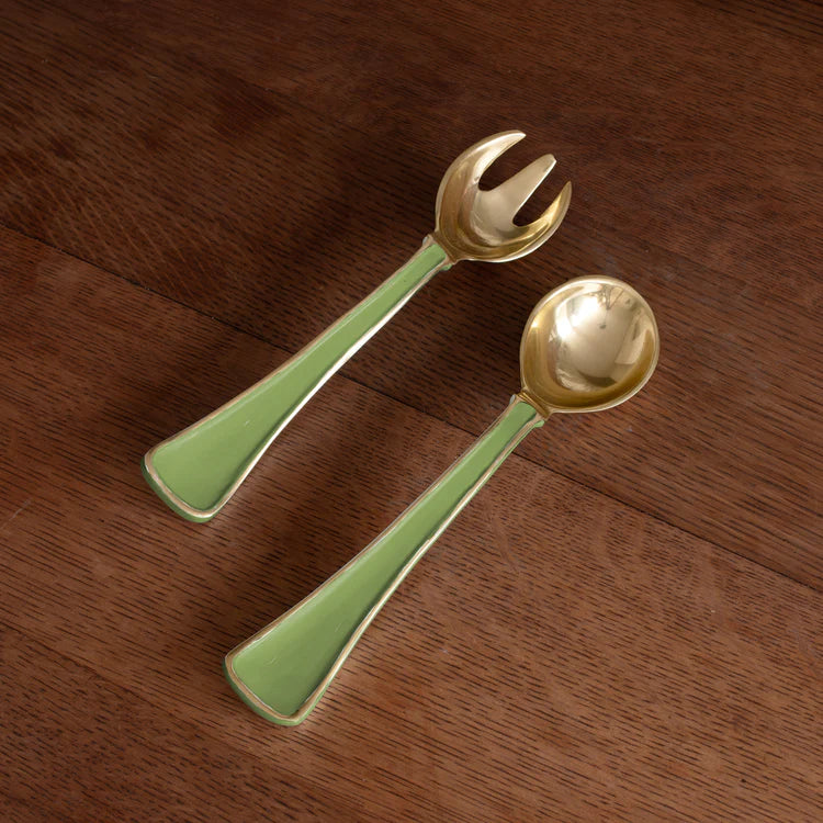 Encanto Soho Salad Servers Green