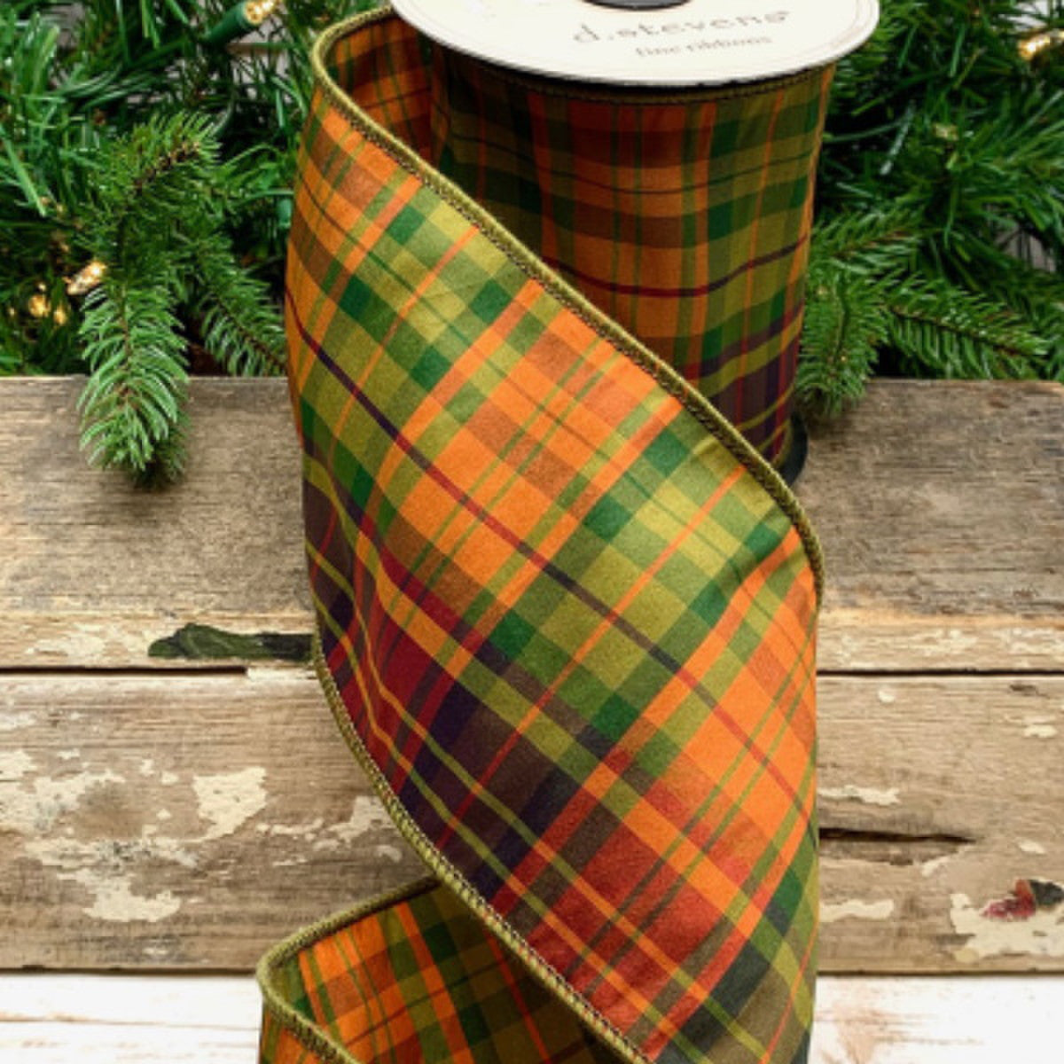 Taffeta Harvest Plaid 4"/yd