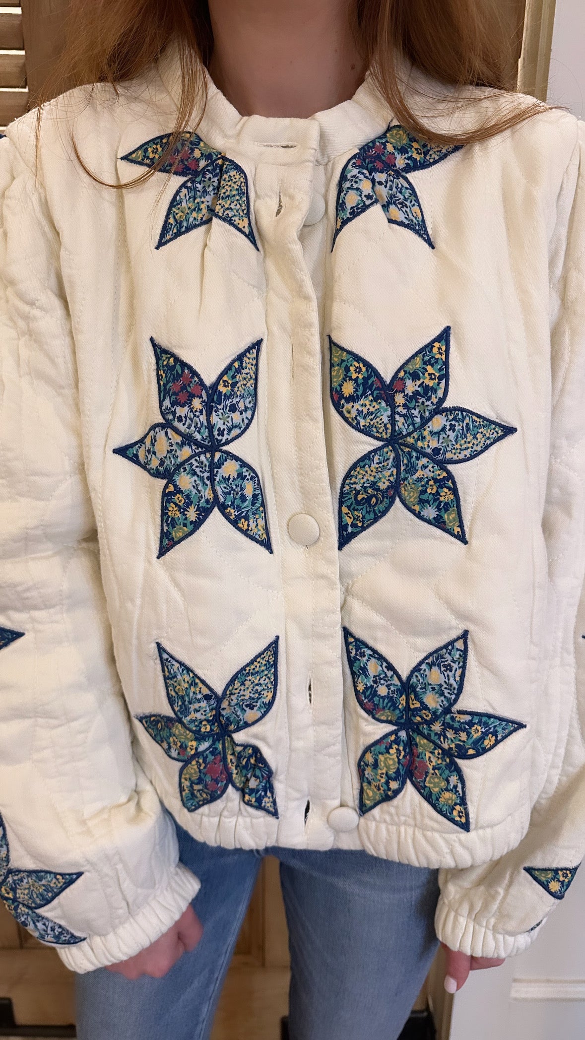 Quinn Quilted Jacket Teal Combo