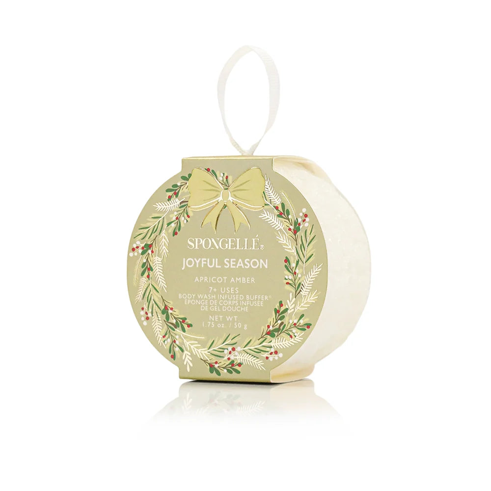 Joyful Season Apricot Amber Holiday Wreath