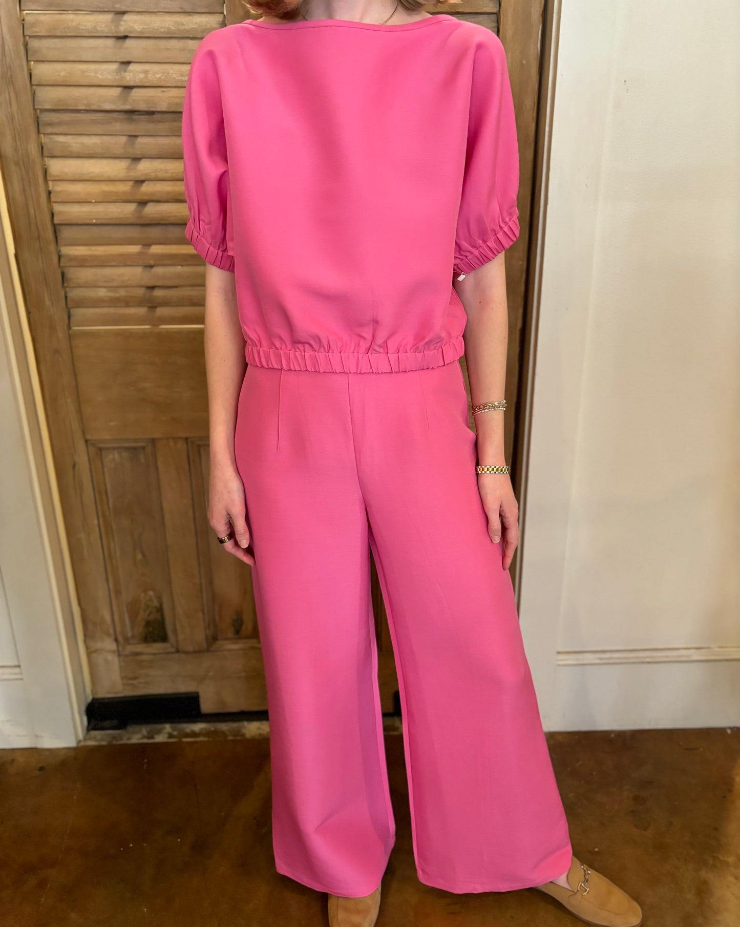 Bubble Top Pink Sateen