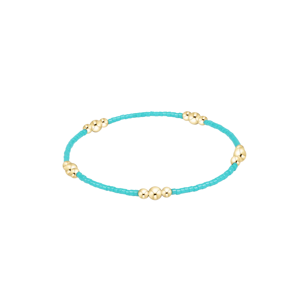 Hope Purpose Gold Bracelet Turquoise