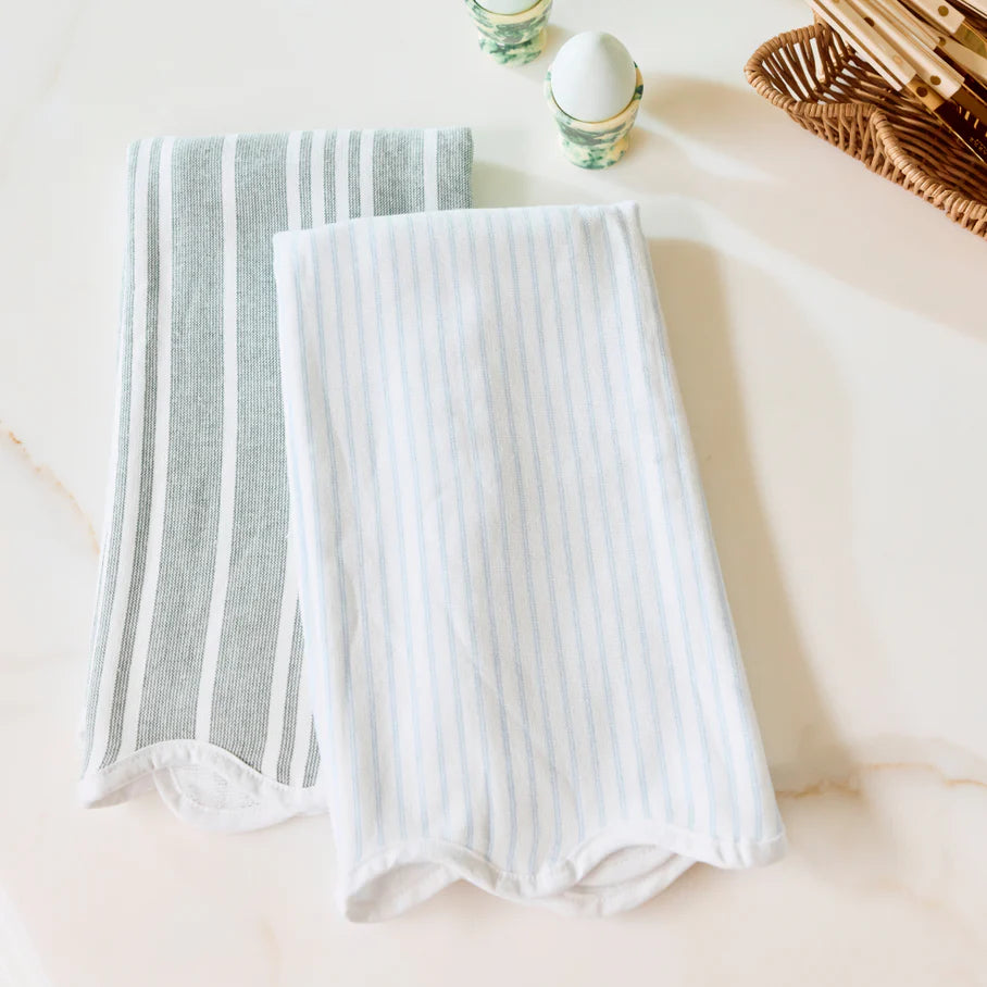 Kitchen Towel Blue Pinstripe