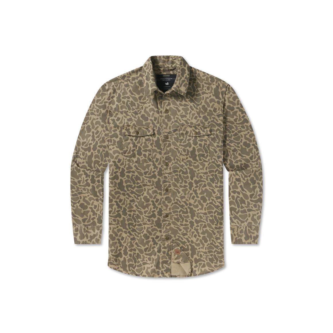 El Campo Performance Ranch Shirt Stone Brown Camo