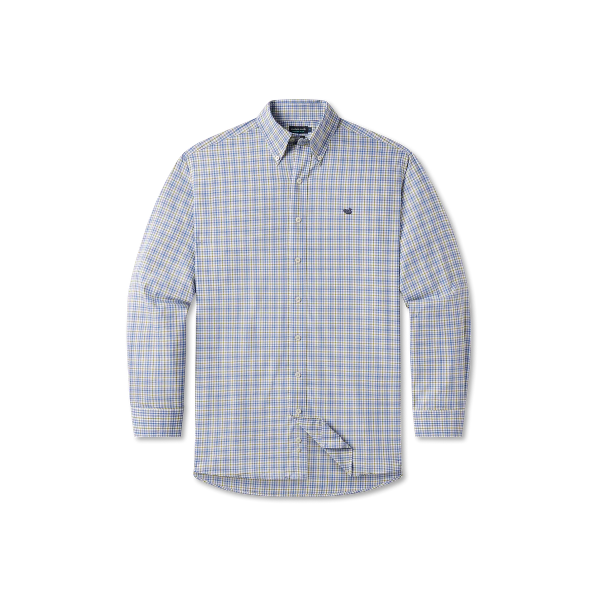 Gonzales Performance Dress Shirt Navy & French