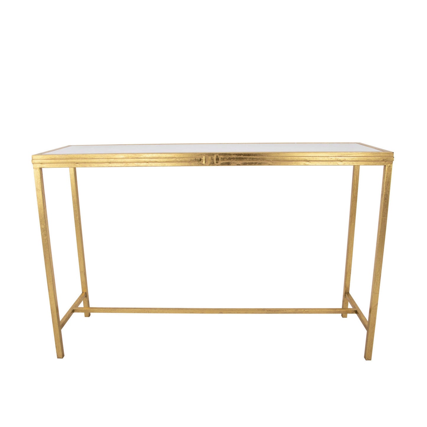 Stone Top Gold Console Table