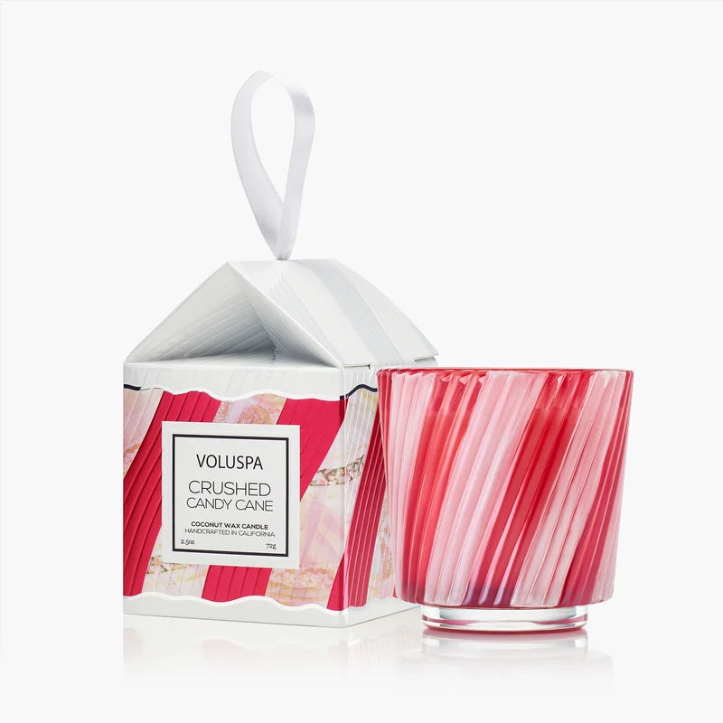 Crushed Candy Cane 2.5oz Boxed Pedestal Ornament