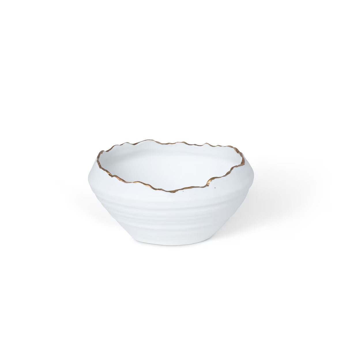 Gilded Organic Edge Bowl 6"