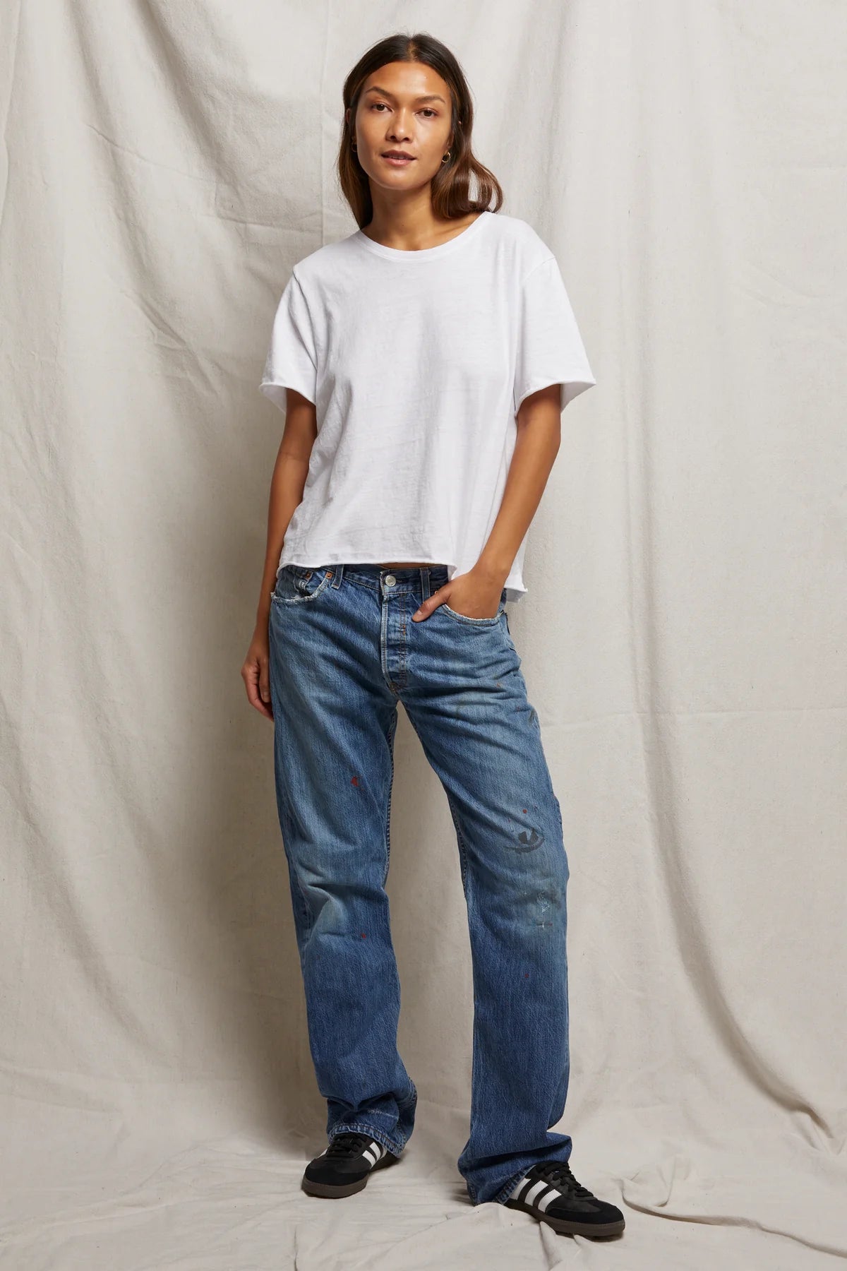 Recycled Boxy Tee White