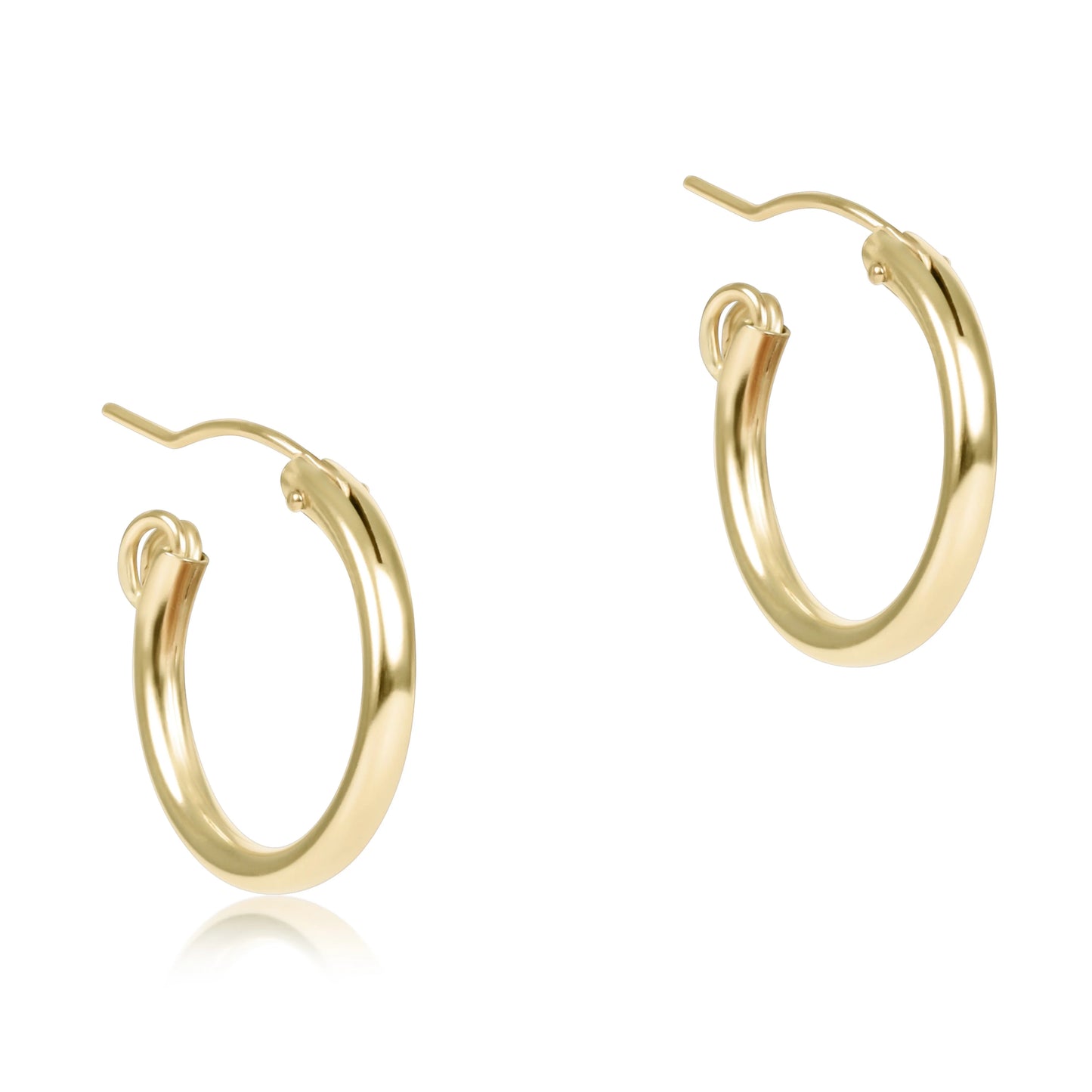 Round Gold 0.5" Hoop Smooth