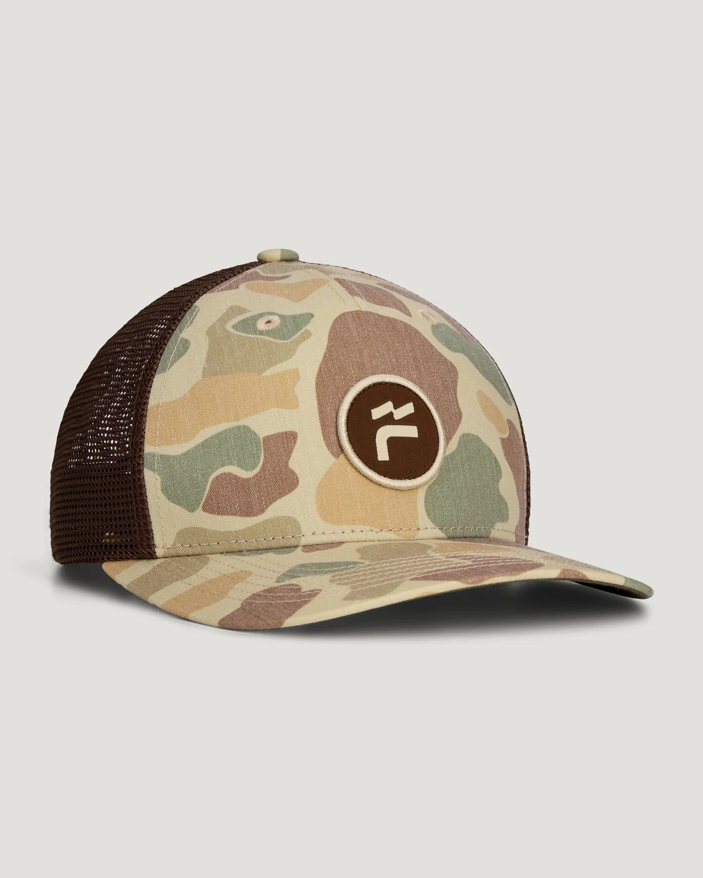Brand Flag Camo Trucker Hat Vintage Camo