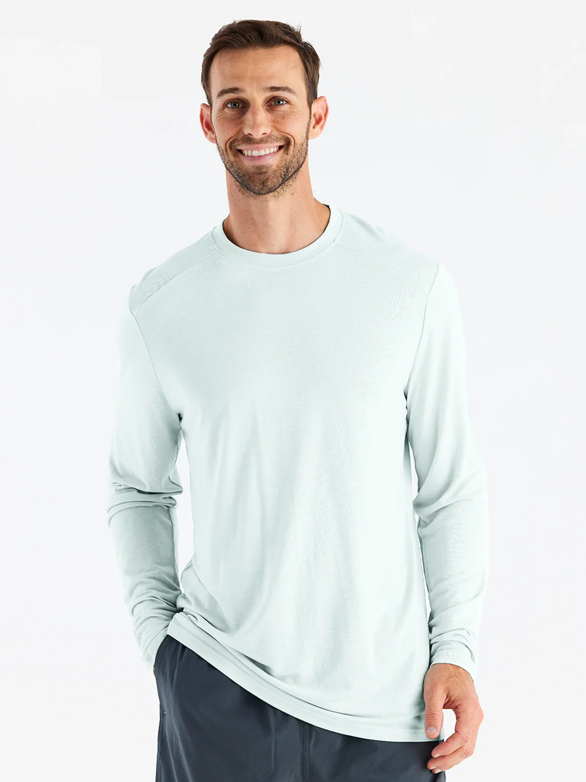 Men's Bamboo Lightweight Long Sleeve Glacier