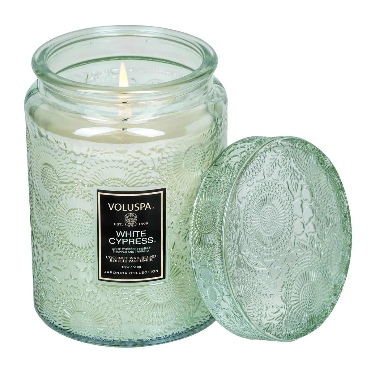 White Cypress 18oz Lg Jar