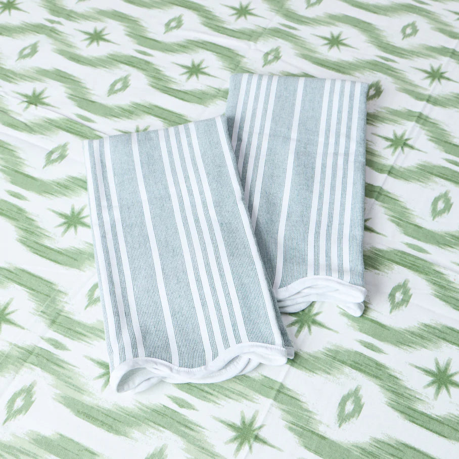 Kitchen Towel Hunter Green Stripe