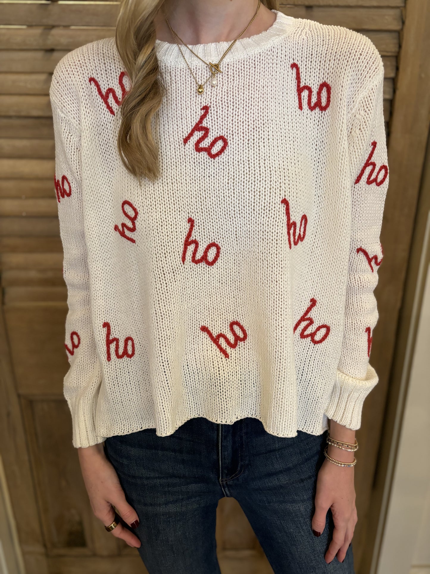 Ho Ho Ho Crew White & Red