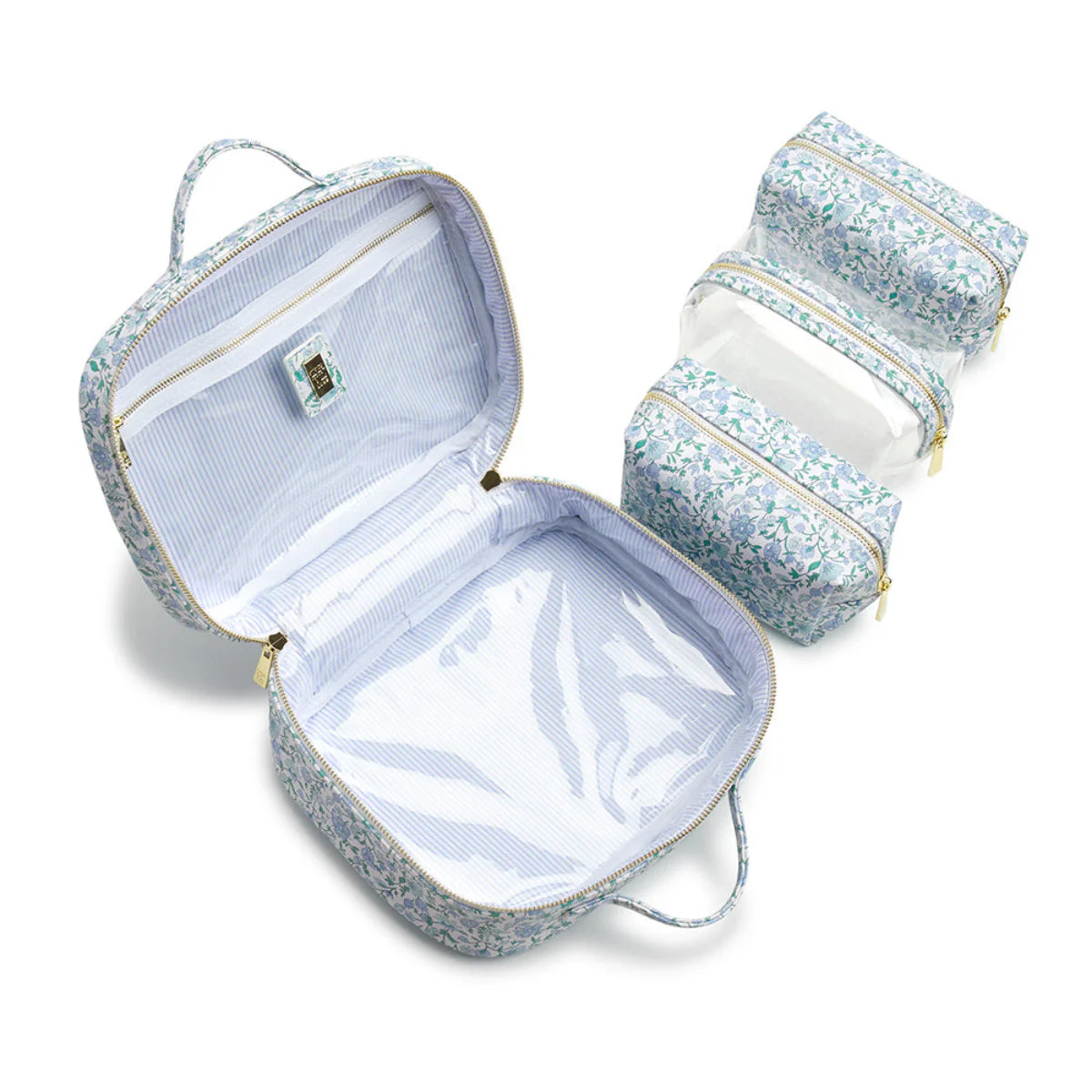 Luxe 2 Cosmetic Toiletry Case Hamptons Floral