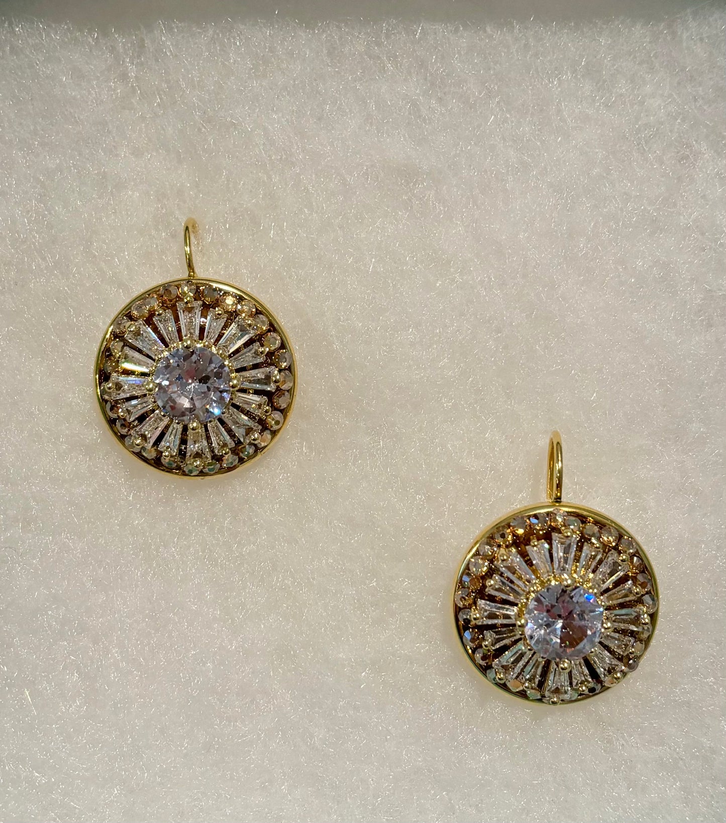 Silver Sparkly Jewel Earrings