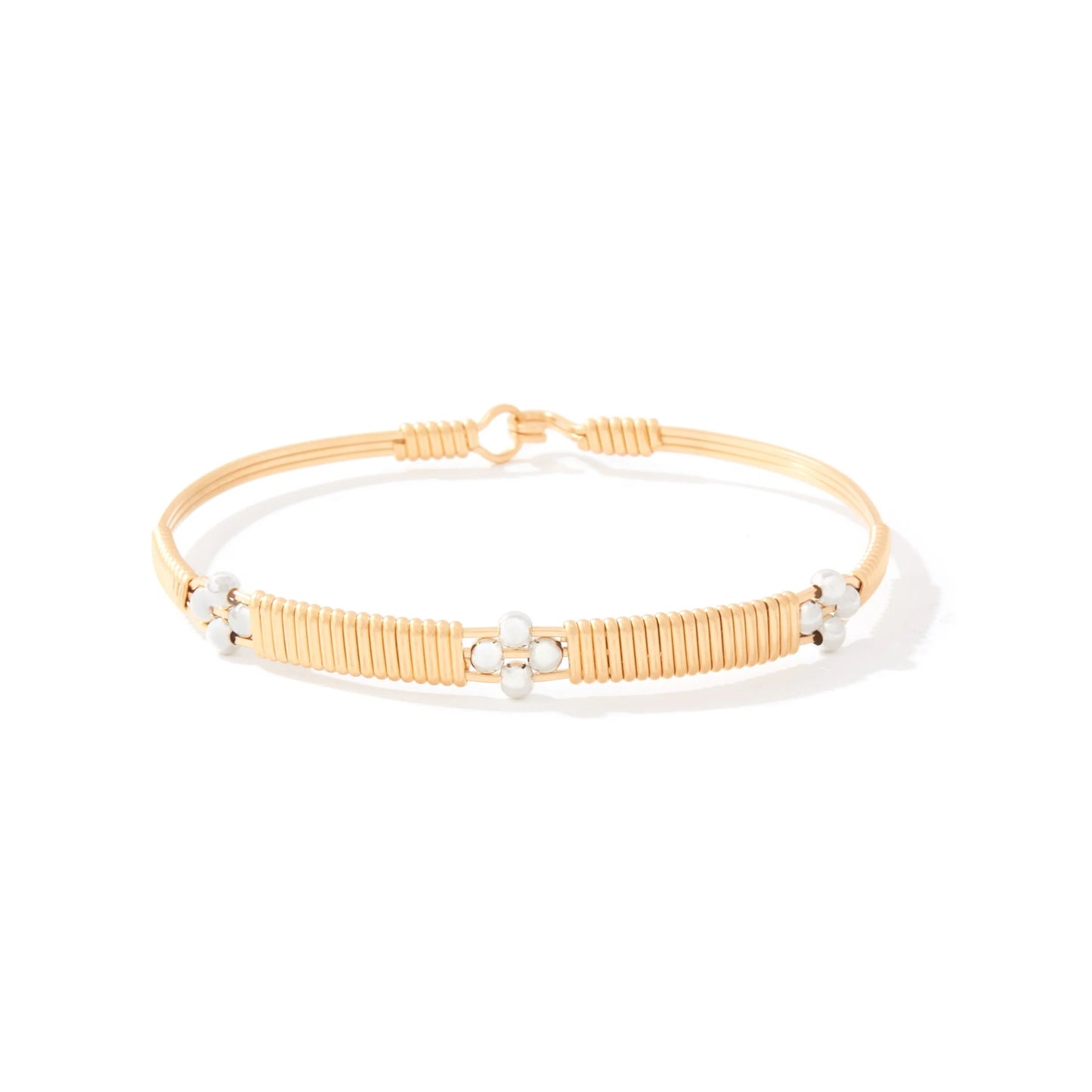 Timeless Beauty Bracelet Gold with Silver Bead