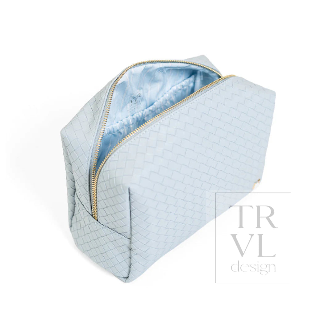 Luxe Everyday Cosmetic Bag Woven Surf