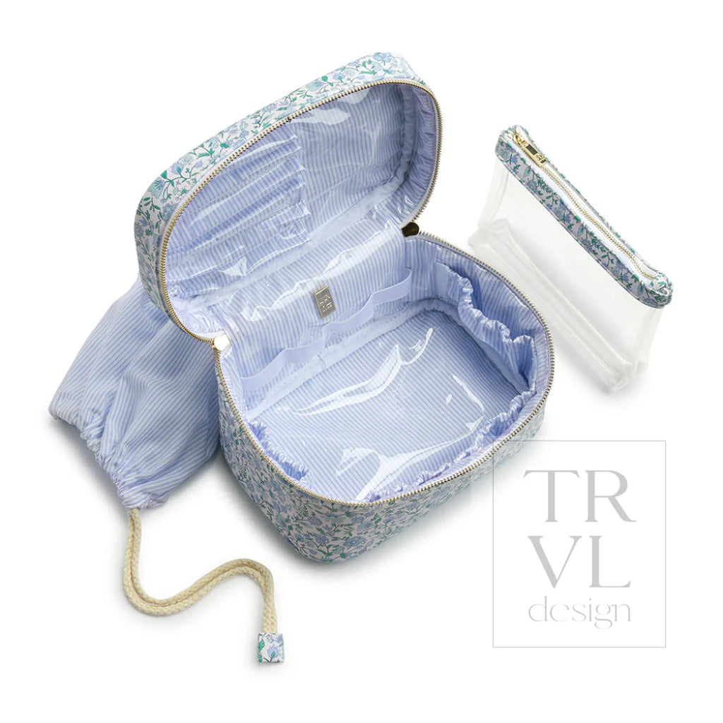 Luxe Train Cosmetic Case Hamptons Floral