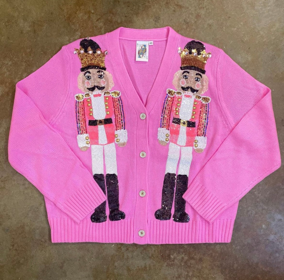 Pink Nutcracker Cardigan