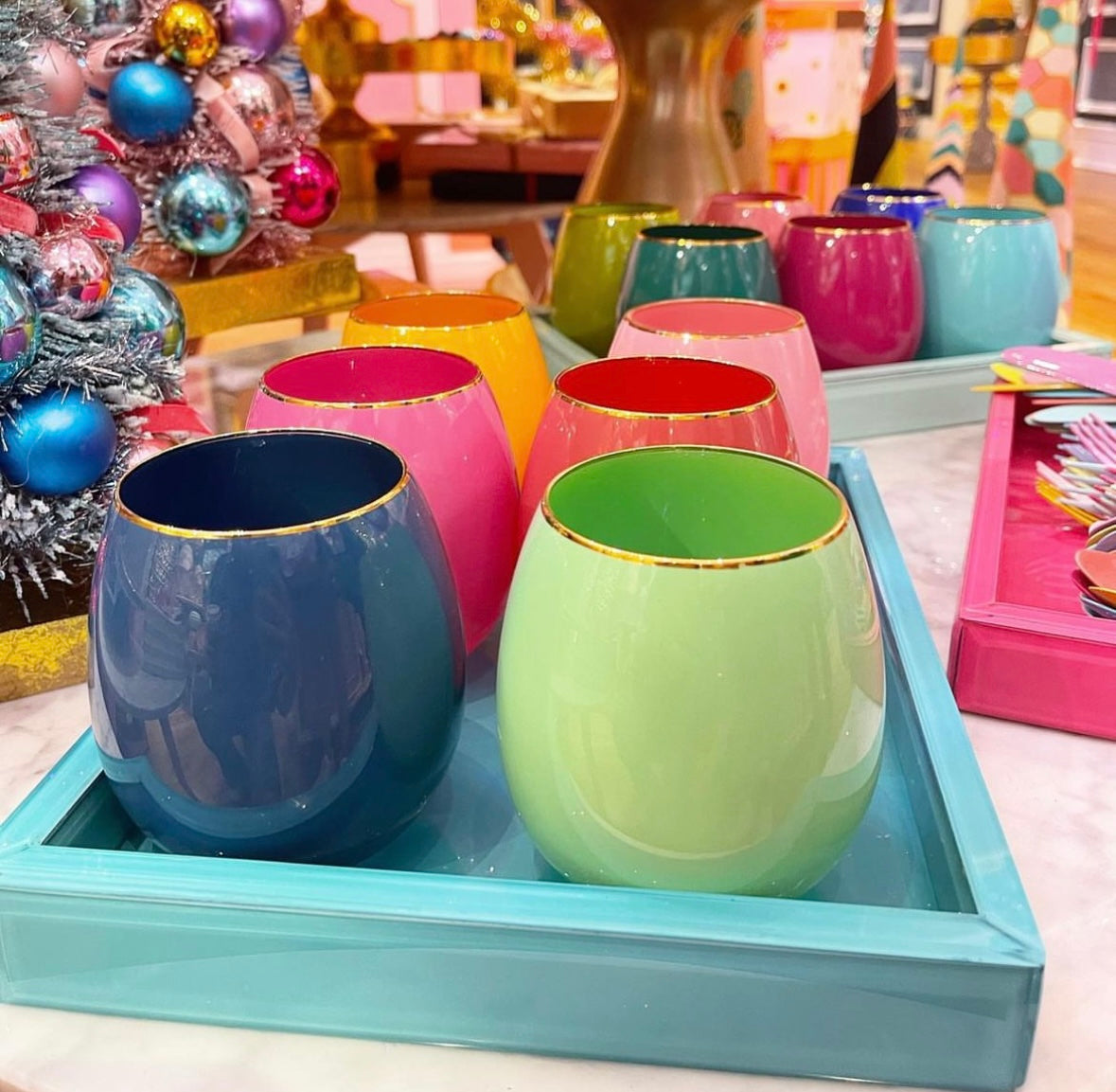 Sugar Plum Wine Glass