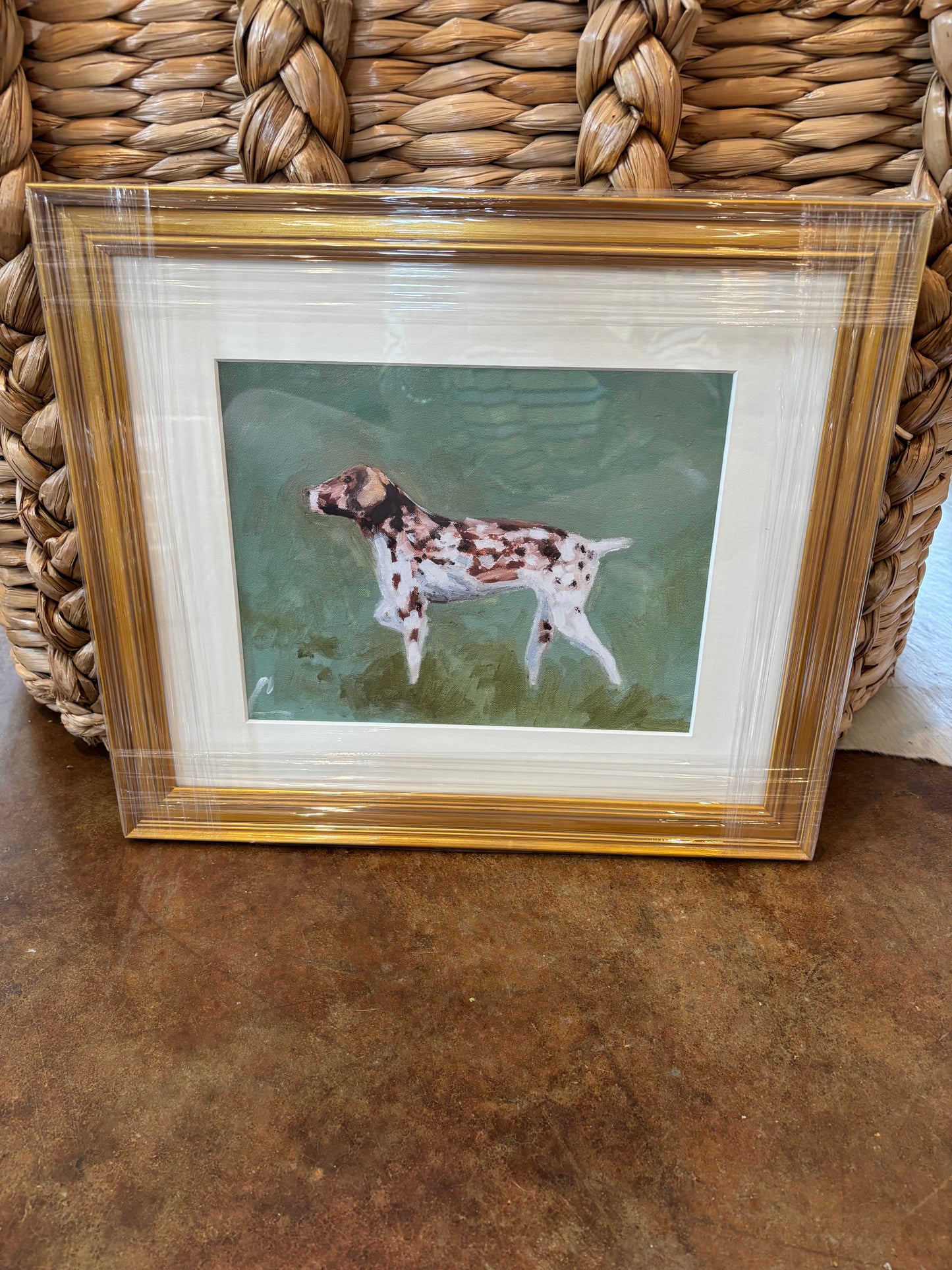 Framed Pointer Print 15.5" x 13.5"