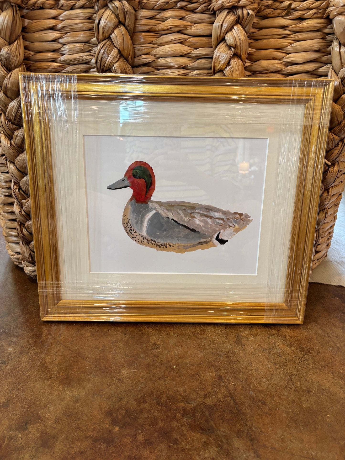 Framed Duck 1 Print 15.5" x 13.5"