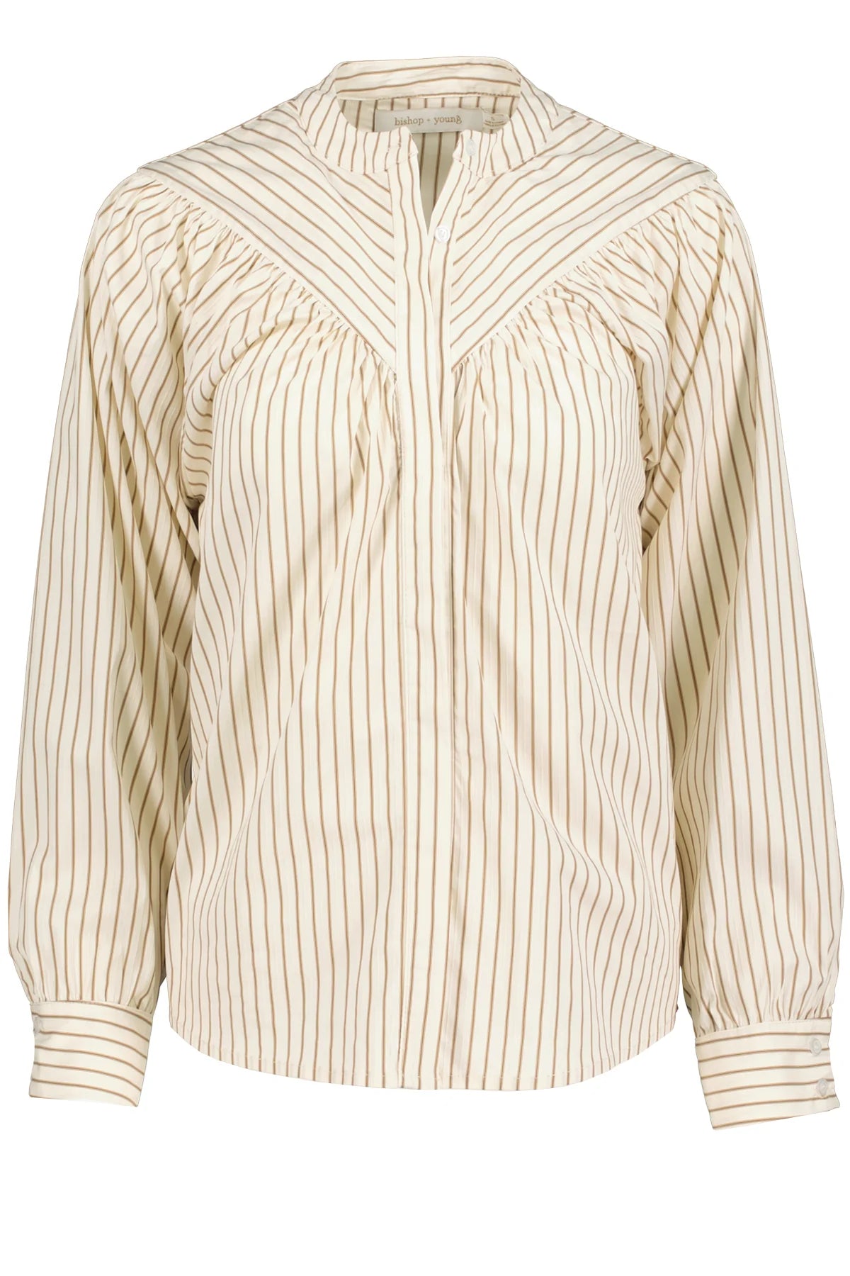 Nikki Top Camel Stripe