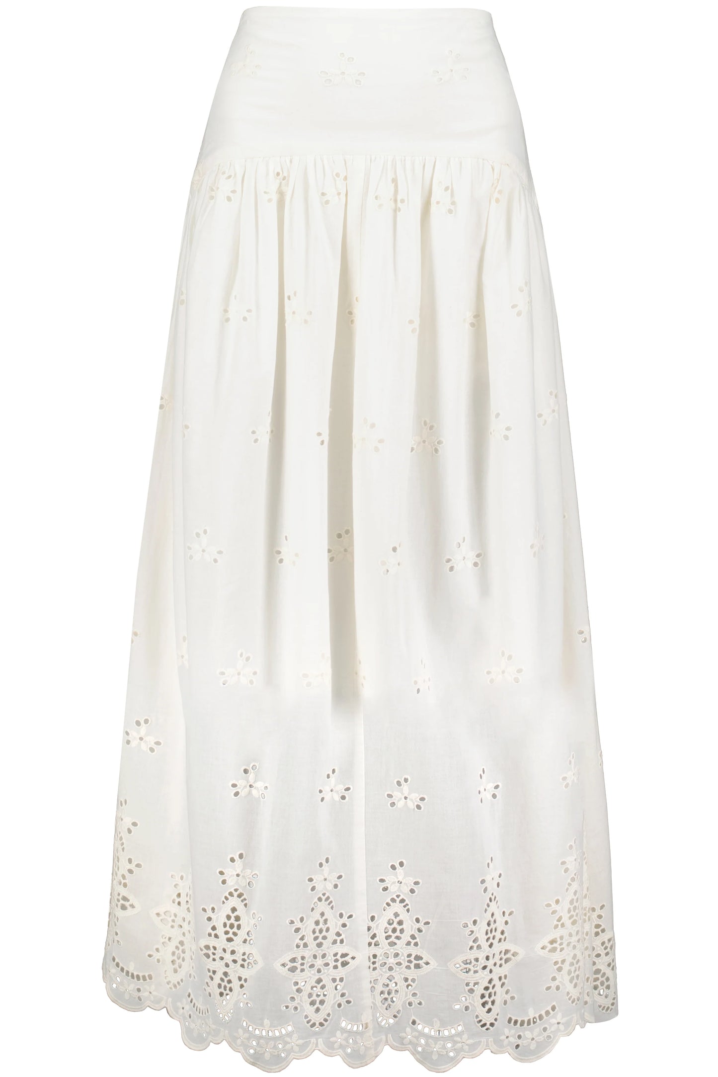 Sorrento Maxi Skirt Sand Eyelet