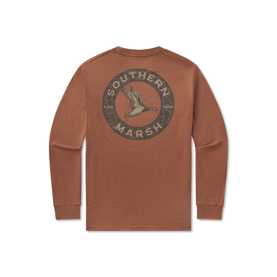 Inflight Camo Tee Long Sleeve Washed Walnut